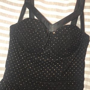 Black vintage sexy dress